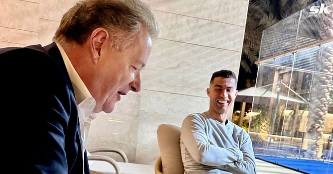 Cristiano Ronaldo makes social media post as he links up with 'good friend' Piers Morgan in Saudi Arabia