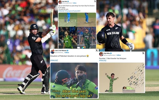 "Zor se toh nahi lagi na?" - Top 10 funny memes as New Zealand score 320/5 vs Pakistan in 1st match of ICC Champions Trophy 2025