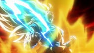 Adult Super Saiyan 3 Goku powering up (Image via Toei Animation).