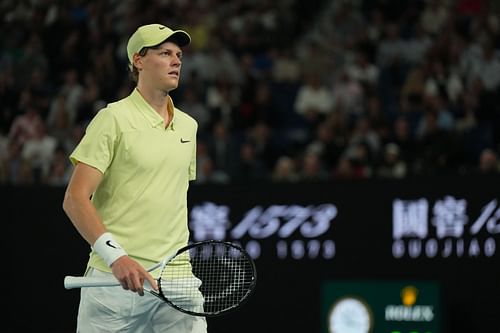 Jannik Sinner at the 2025 Australian Open - Source: Getty