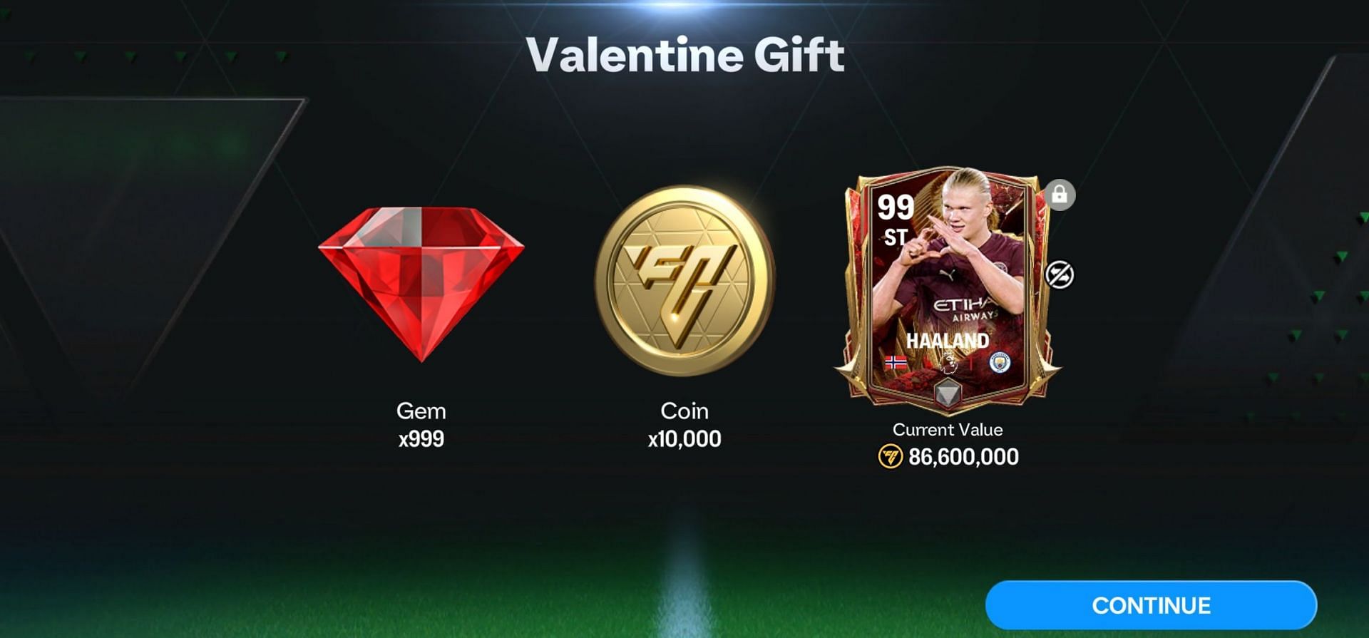 EA FC Mobile Valentine&rsquo;s Gift, all rewards (image via EA Sports)