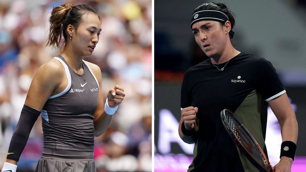 Zheng Qinwen and Ons Jabeur will meet for the third time on the WTA Tour. (Image credits: Getty)