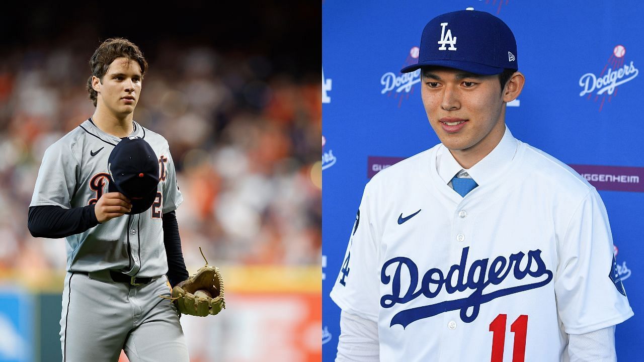 Ranking top 7 MLB prospect pitchers heading into the 2025 season ft. Roki Sasaki and Jackson Jobe (Getty)