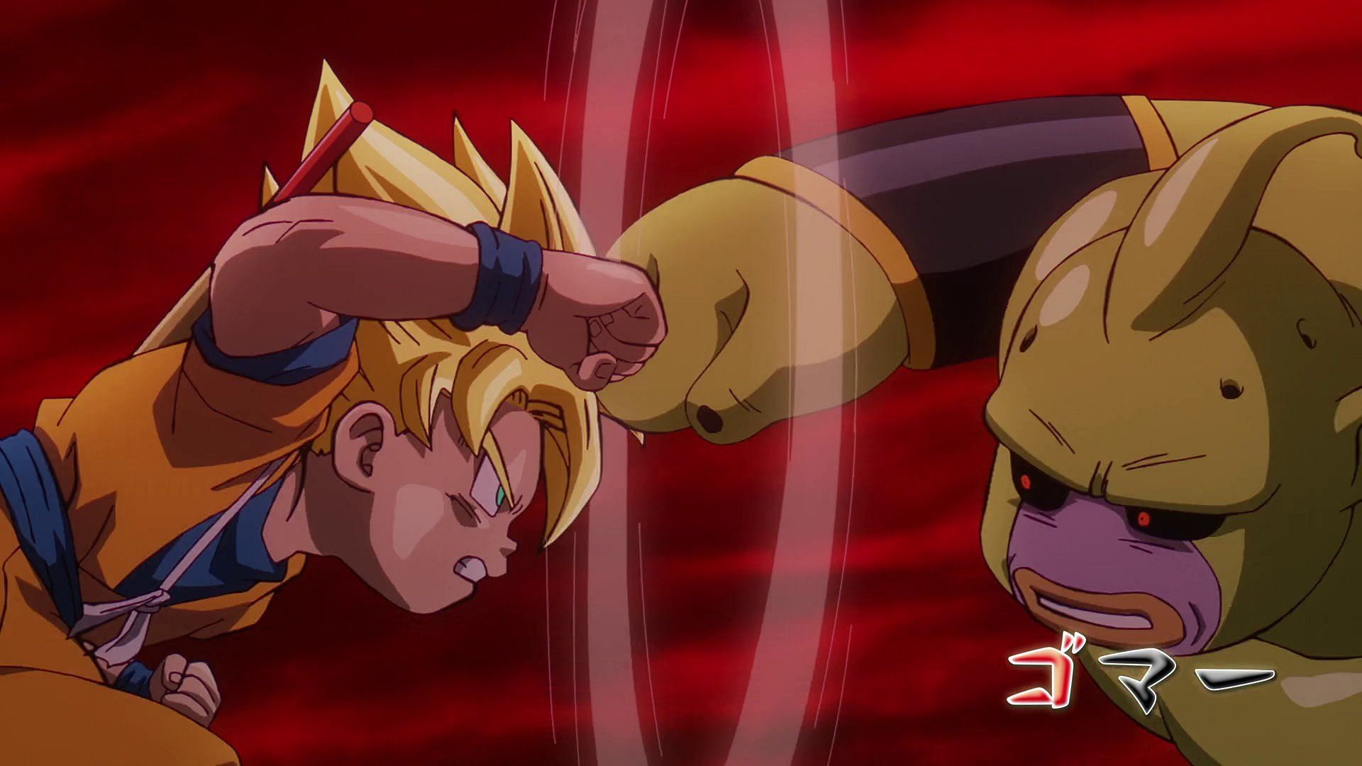 Goku and Majin Duu fighting in the upcoming episode (Image via Toei Animation).