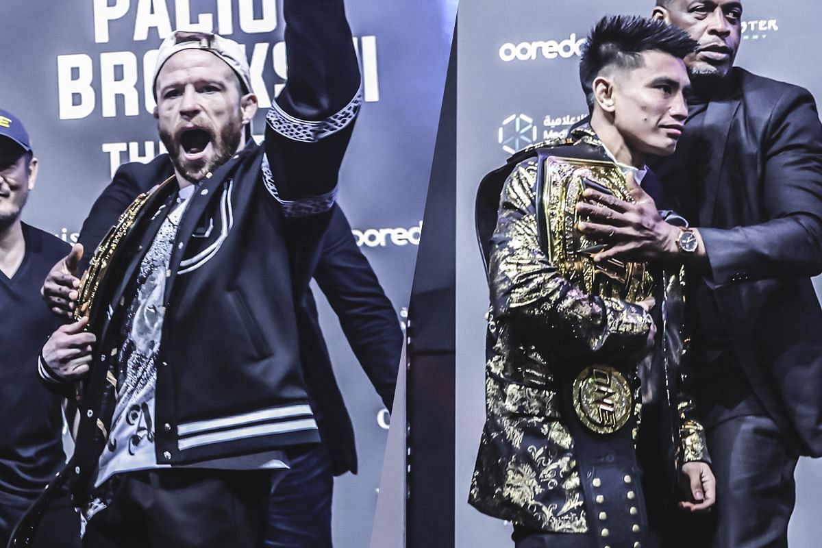 Jarred Brooks (left) and Joshua Pacio (right). [Photos from ONE Championship]