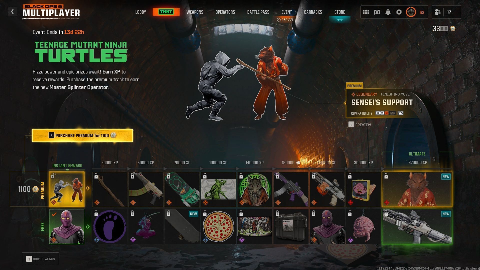 Exploring the price of the TMNT Premium Event Pass in Black Ops 6 and Warzone (Image via Sportskeeda Gaming || Activision)