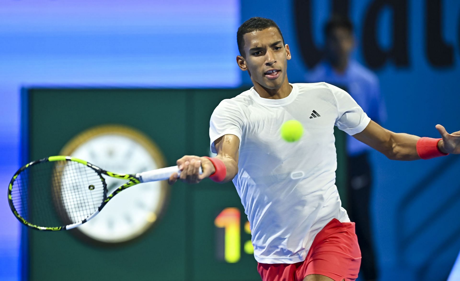 Felix Auger-Aliassime at the 2025 Qatar Open [Image Source: Getty Images]