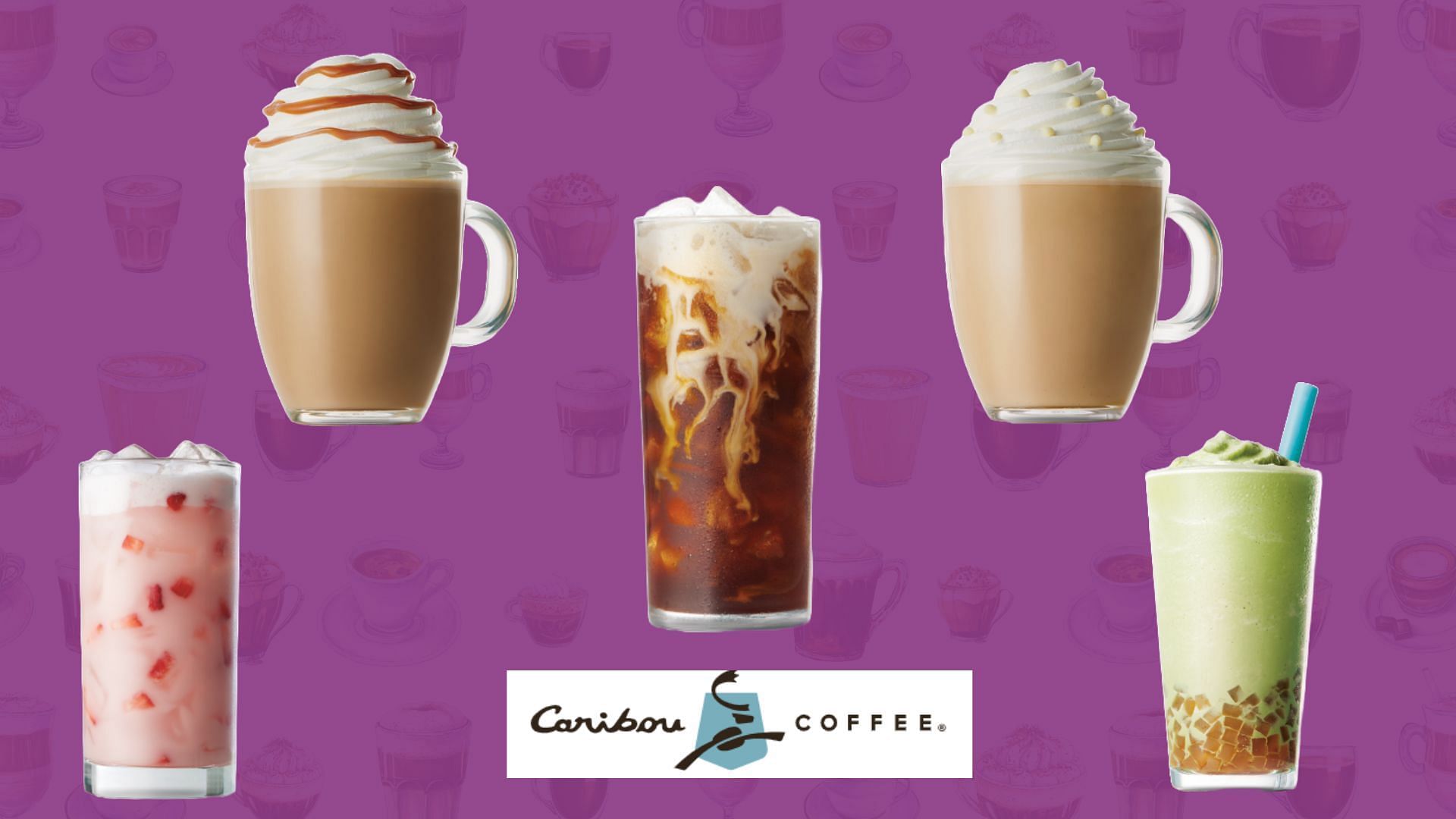 Different Caribou Coffee drinks (Image credits: cariboucoffee.com)