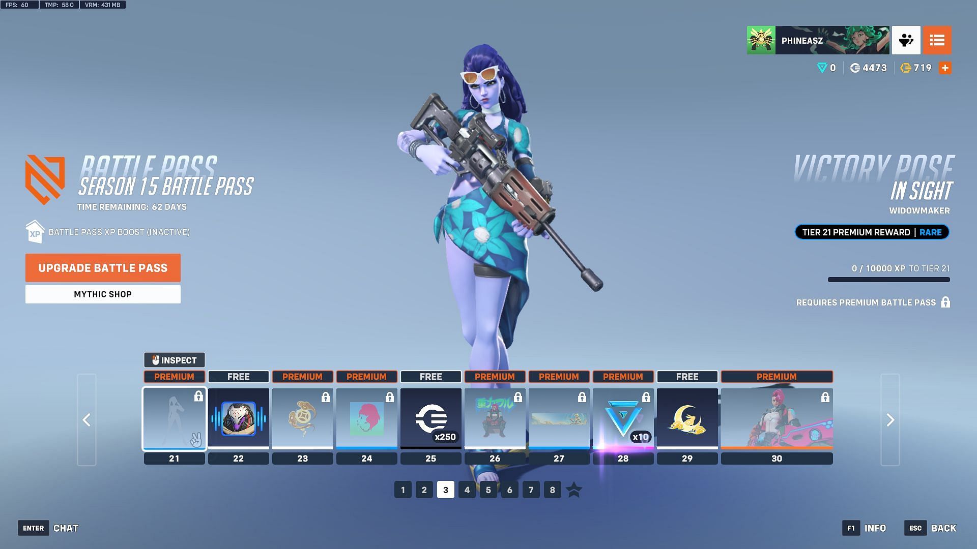 Overwatch 2 Season 15 Battle Pass tiers 21-30 (Image via Sportskeda Gaming/Blizzard)