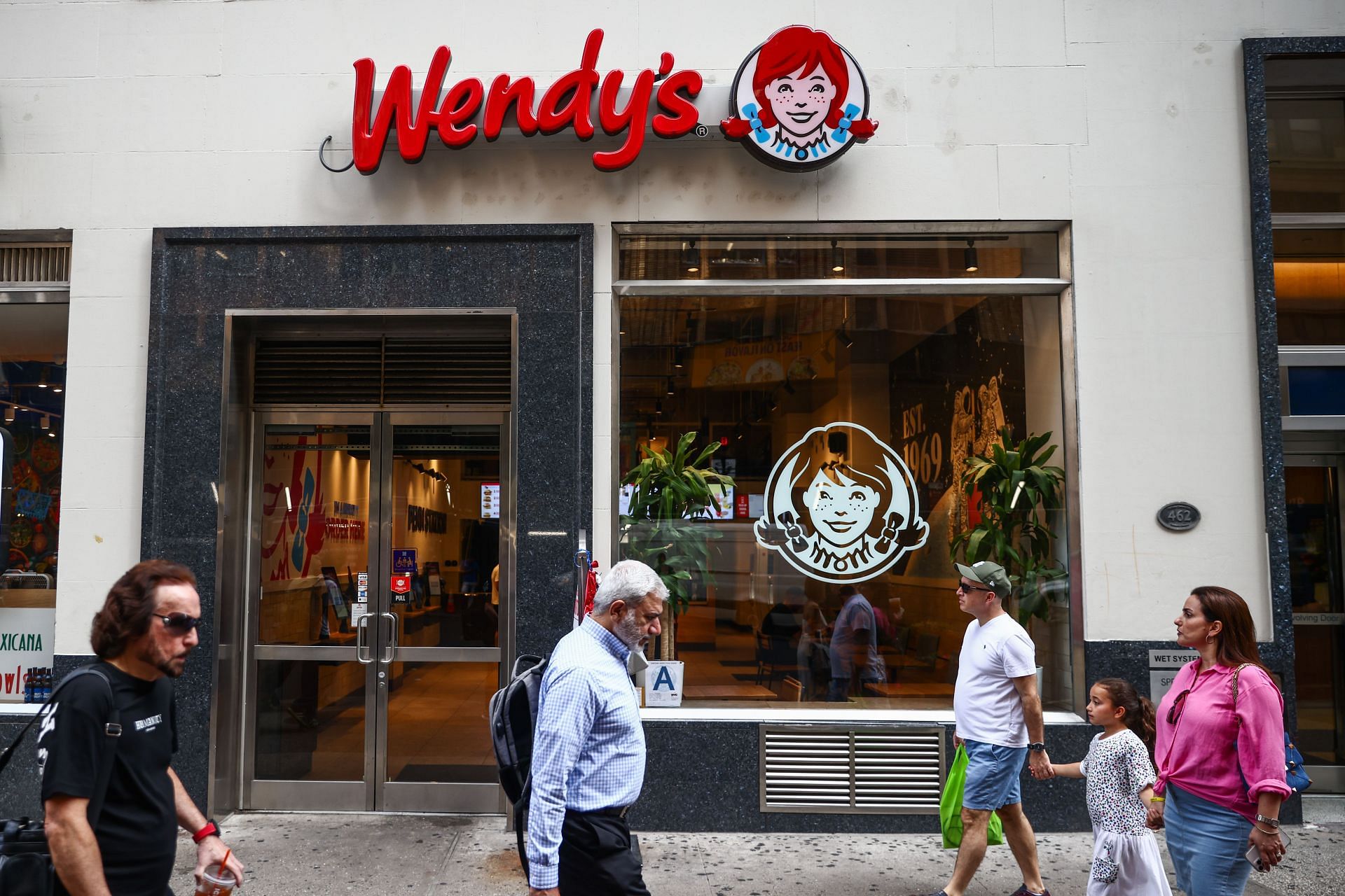 Wendy&#039;s restaurant in New York on July 8, 2024. (Image via Getty)