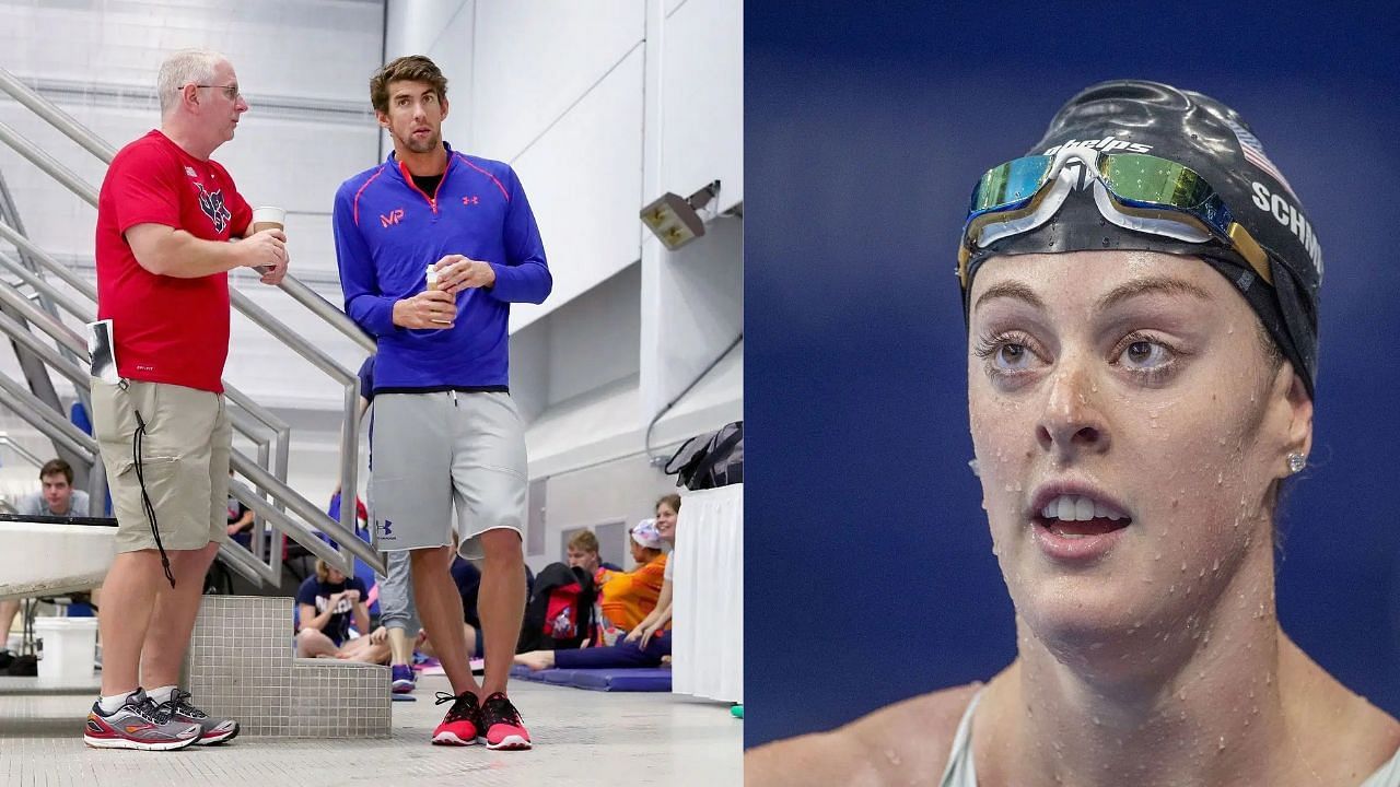 Bob Bowman, Michael Phelps and Allison Schmitt (Image via: Both Getty)