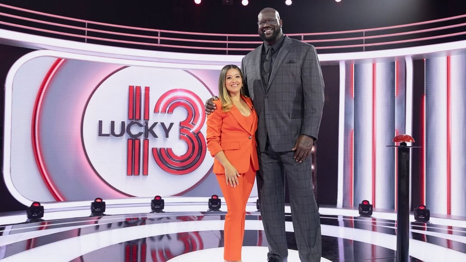 Gina and Shaquille, the hosts of the show (Image via Instagram @lucky13abc)