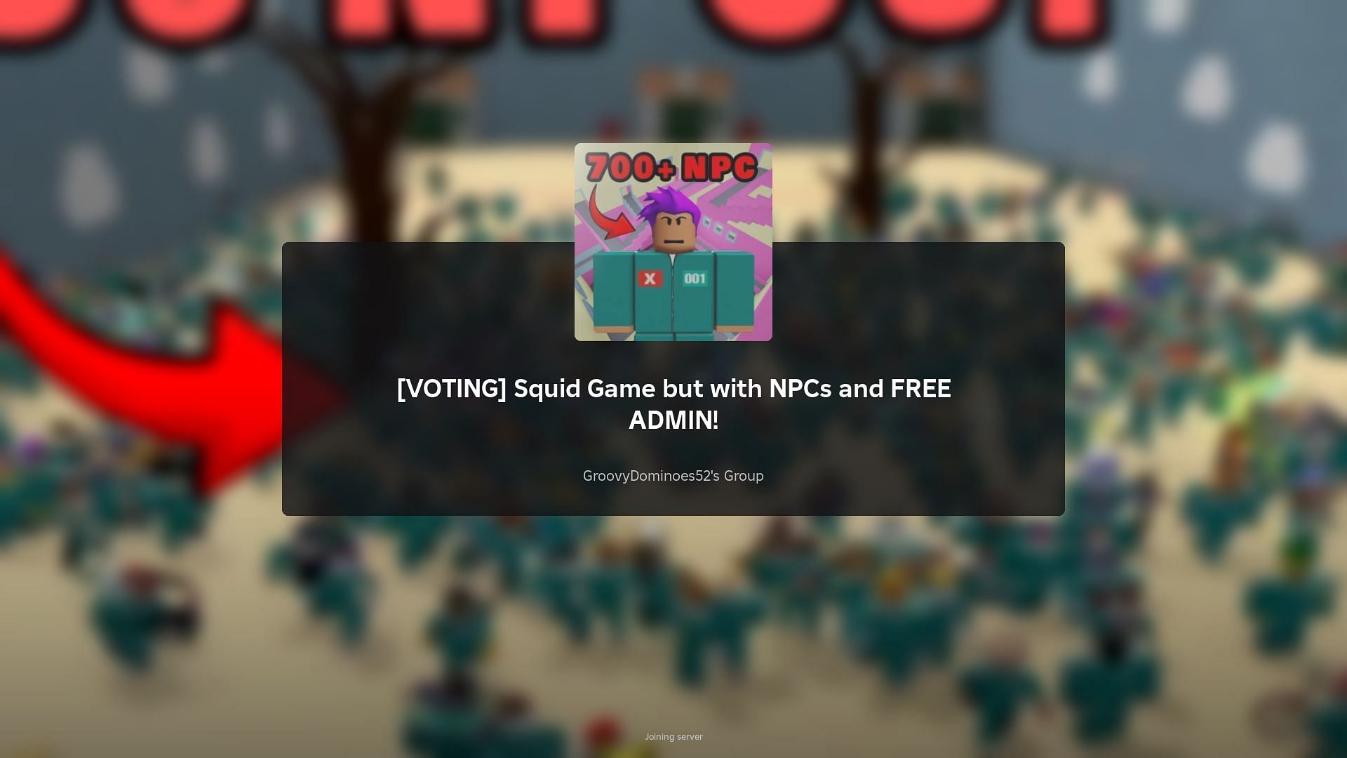 Roblox Squid Game but with NPCs and Free Admin