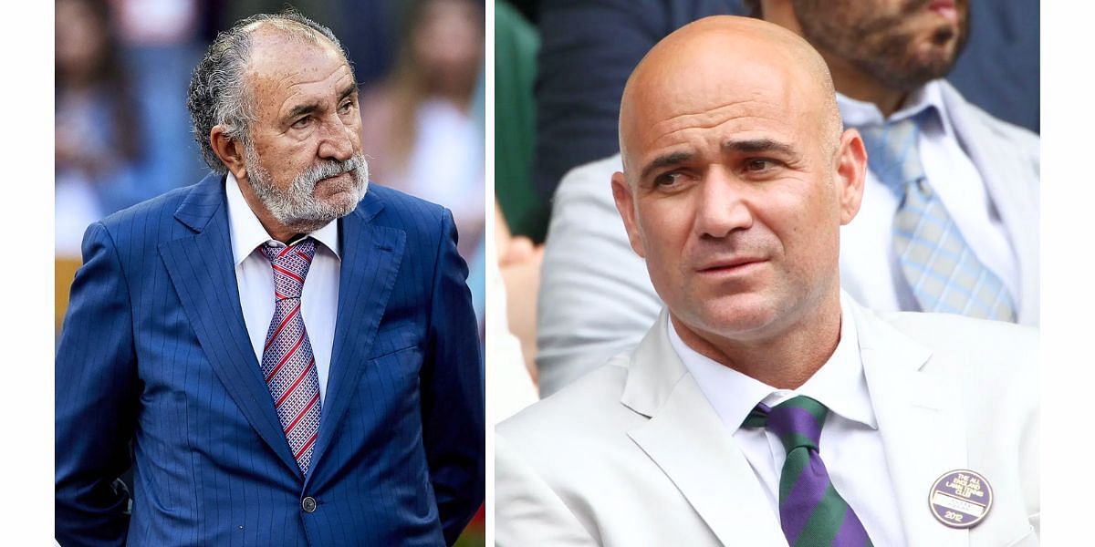 Ion Tiriac (L) and Andre Agassi (R) (Image Source: Getty)