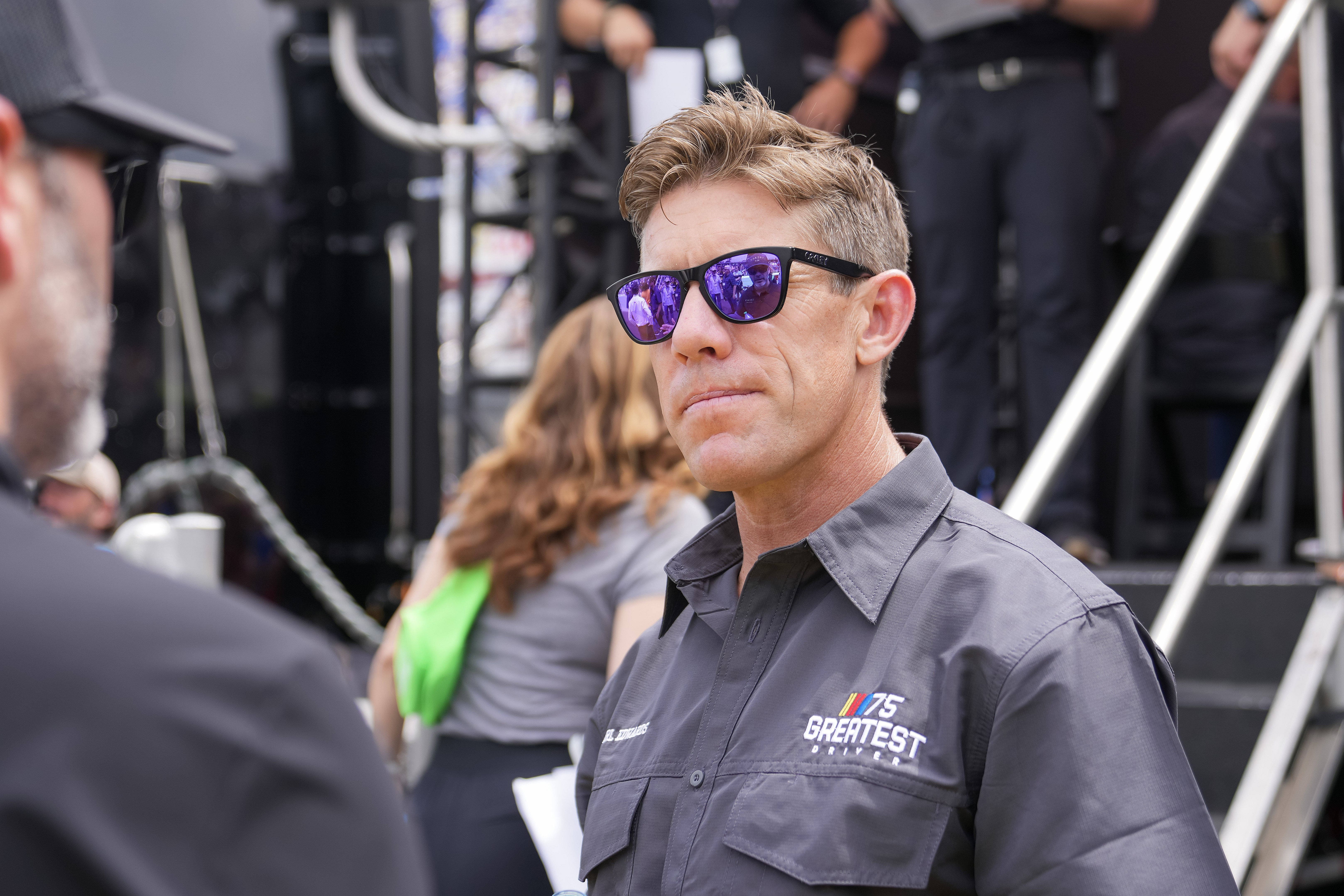 Carl Edwards during the 2023 Goodyear 400 - Source: Imagn