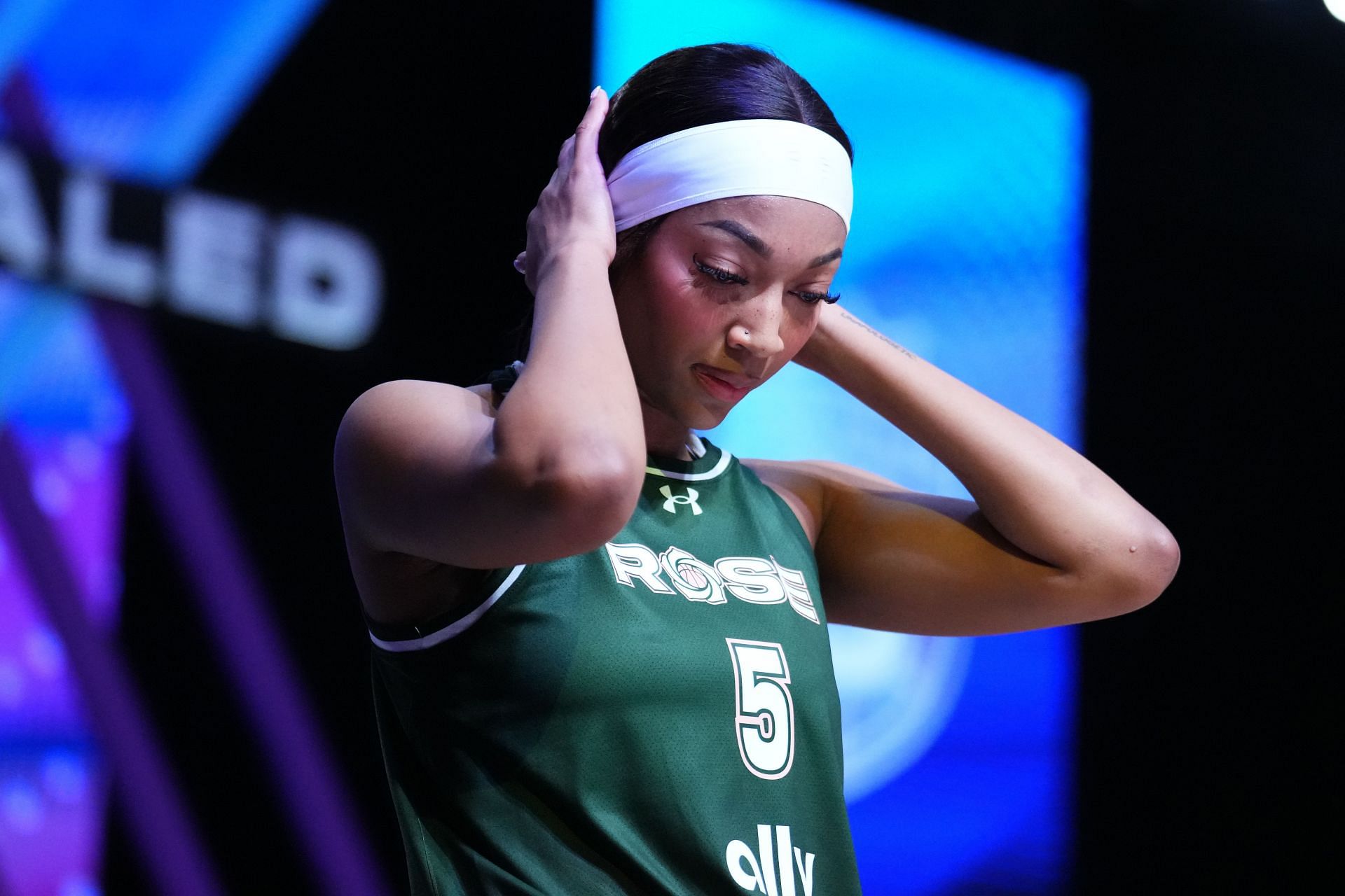 Angel Reese had a strong response to fans saying she regressed after picking up an injury in college (Image credit: Getty)