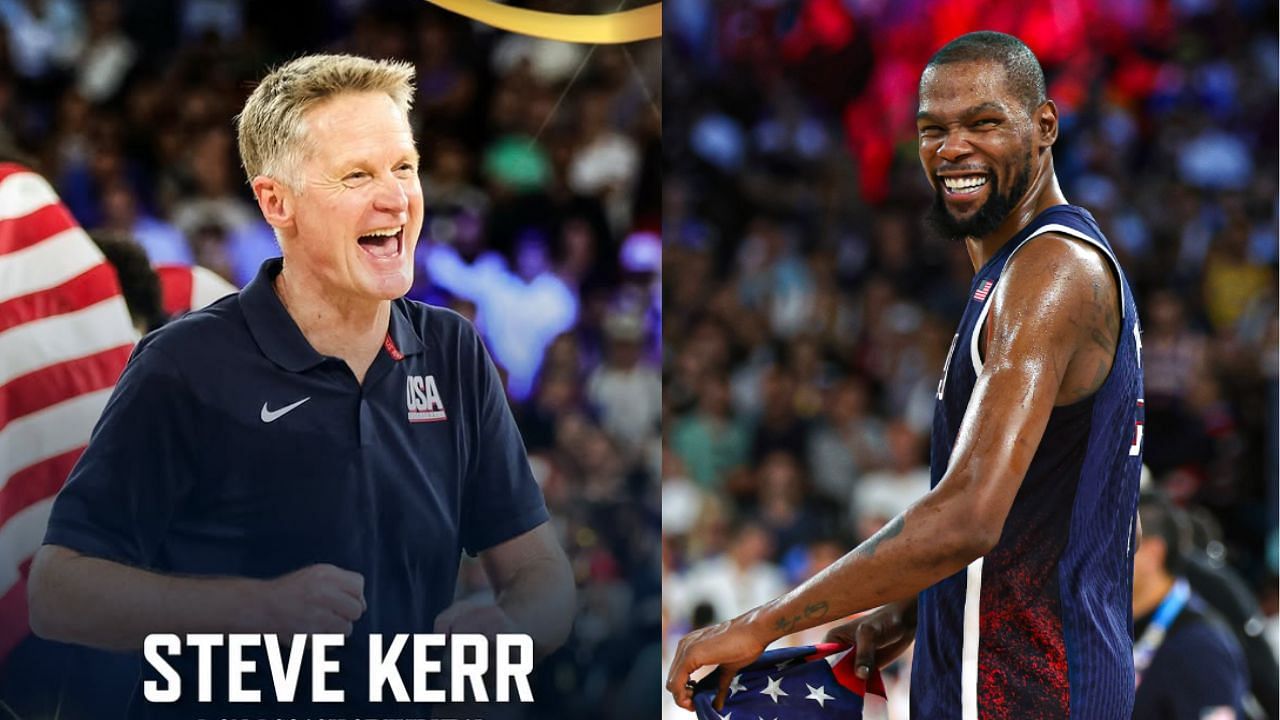 Fans react to Steve Kerr jokingly asking his assistant coaches if they want to take Kevin Durant out during KD