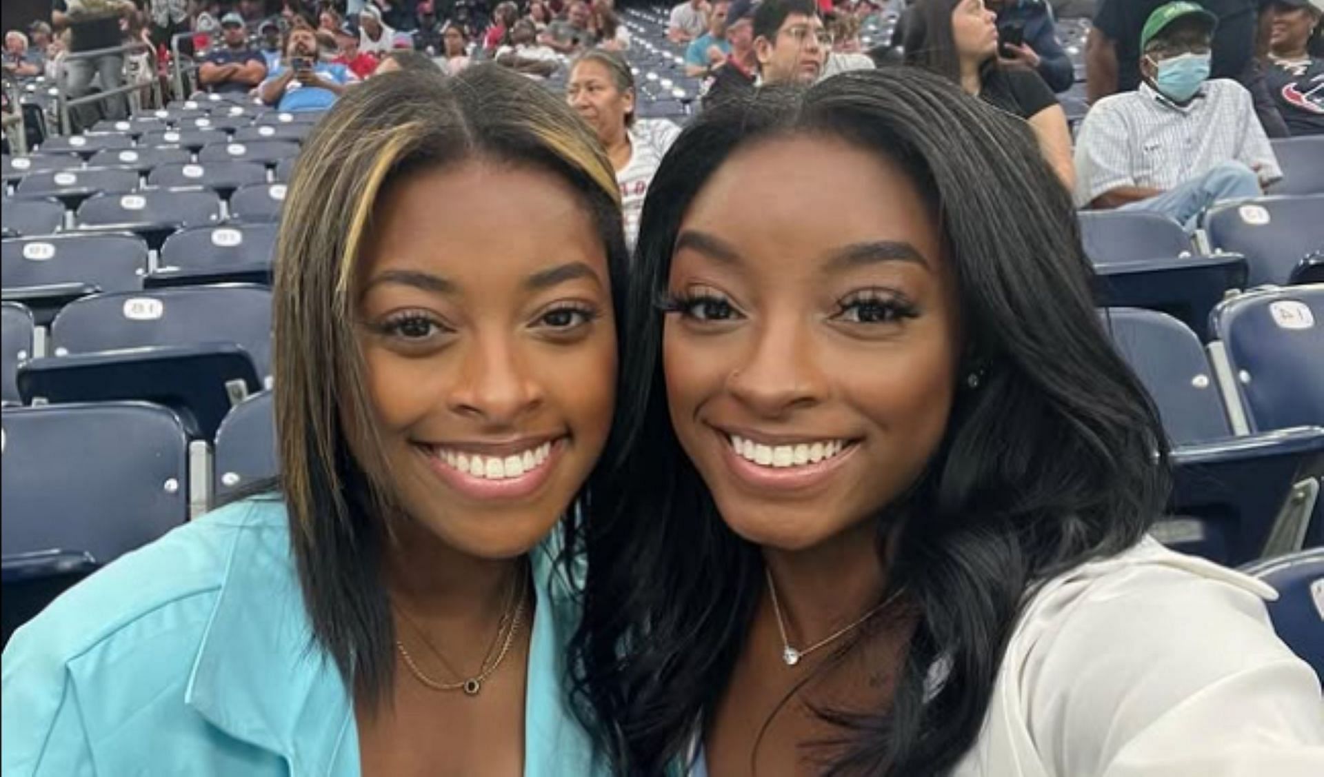 Simone Biles and Adria Biles