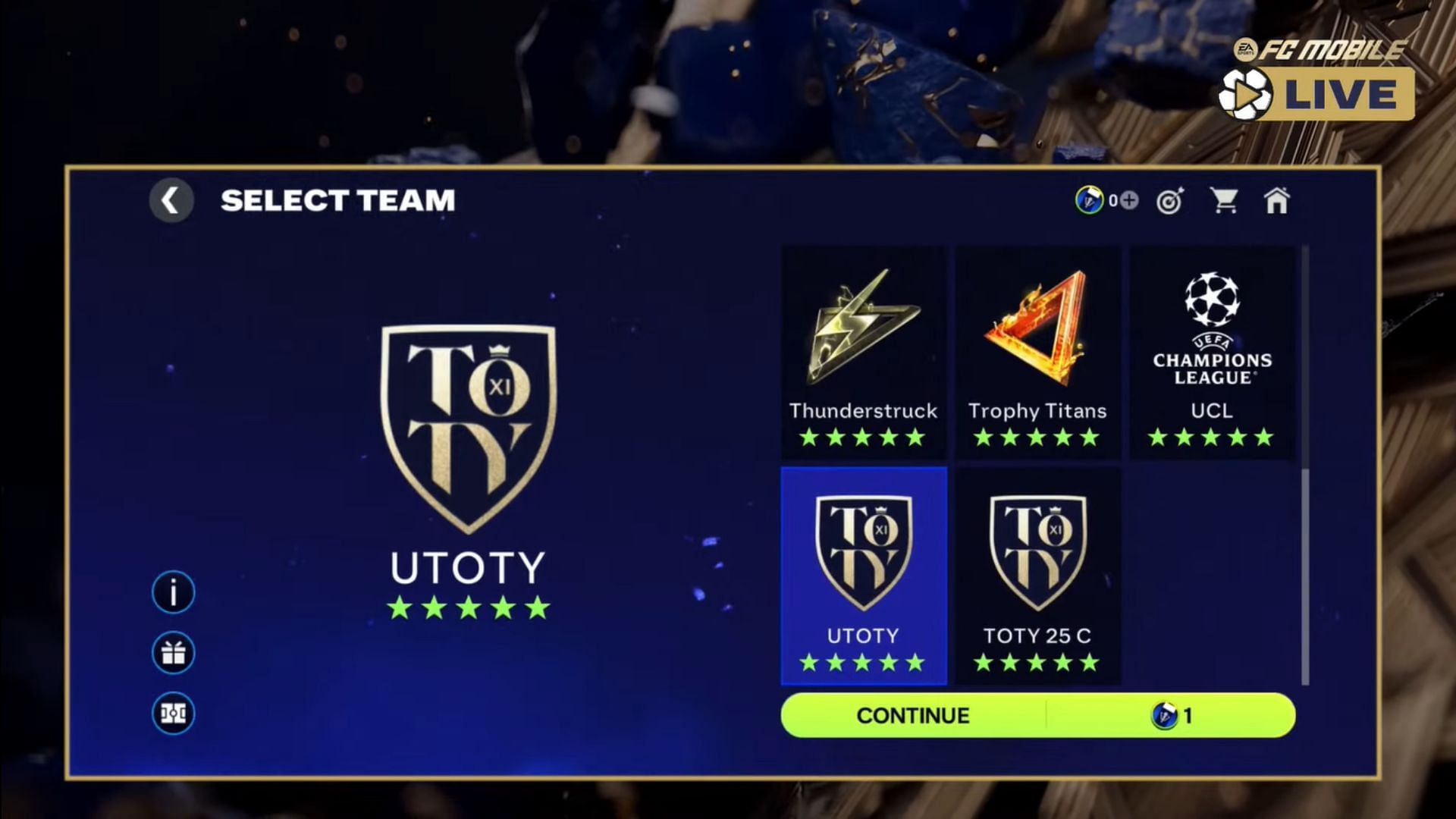 UTOTU lineup is the latest addition to EA FC Mobile Scouting Camp (Image via EA Sports)