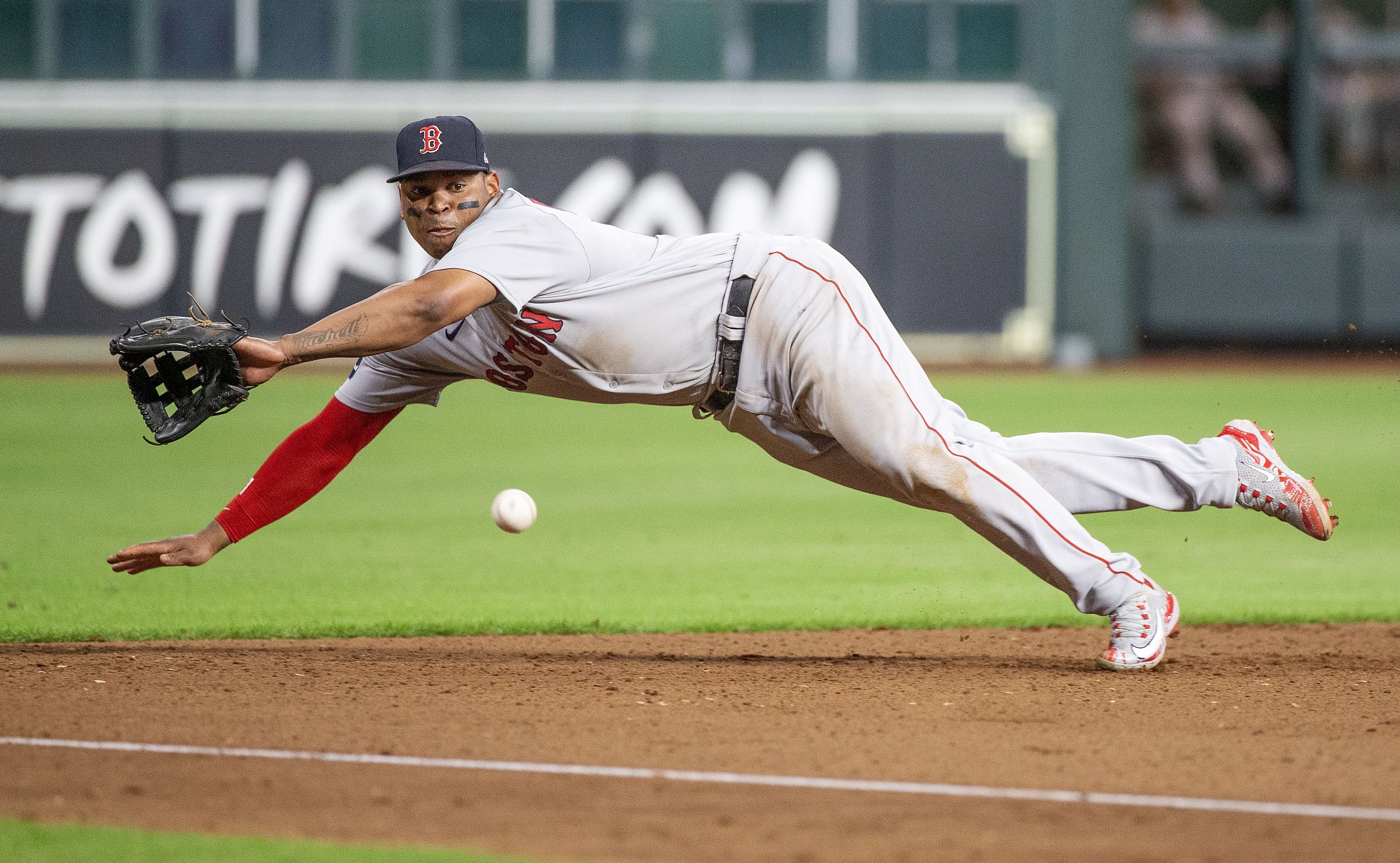 Rafael Devers might be removed from the thrid baseman role by the Red Sox. (Image Source: IMAGN)