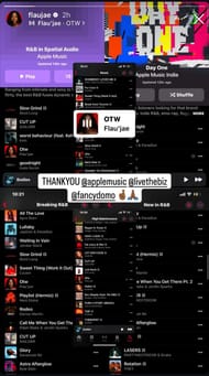 Flau'jae Johnson agradece US $ 9,2 bilhões na plataforma de streaming de música da empresa após o sucesso da música - Fonte da imagem: Instagram/Flaujae