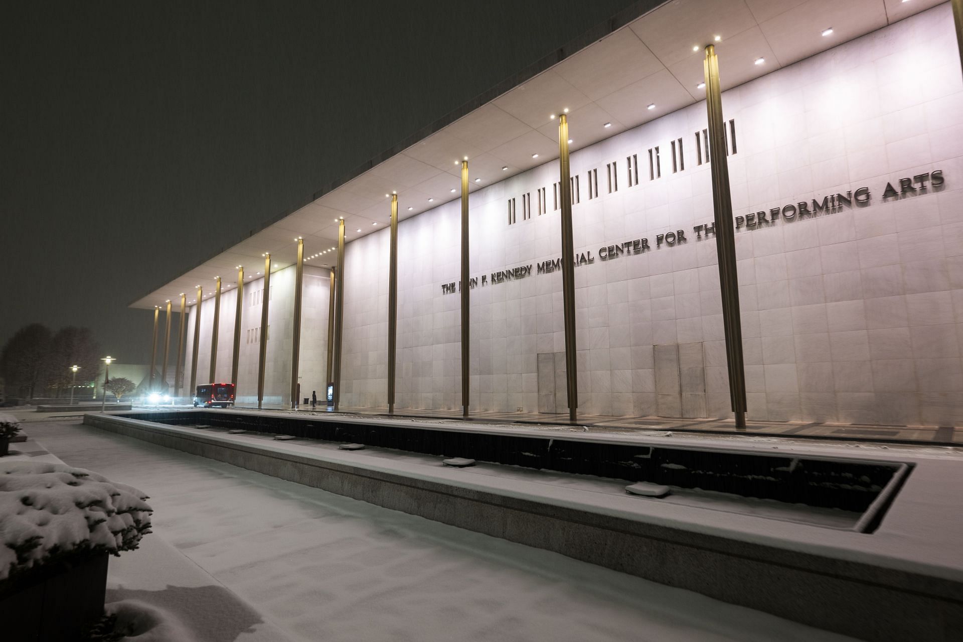 WASHINGTON, DC - FEBRUARY 11: The Kennedy Center is seen on a s - Source: Getty