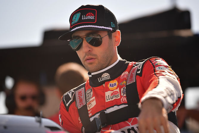 NASCAR superstar Chase Elliott attends the Sports Illustrated Super Bowl LIX party in New Orleans