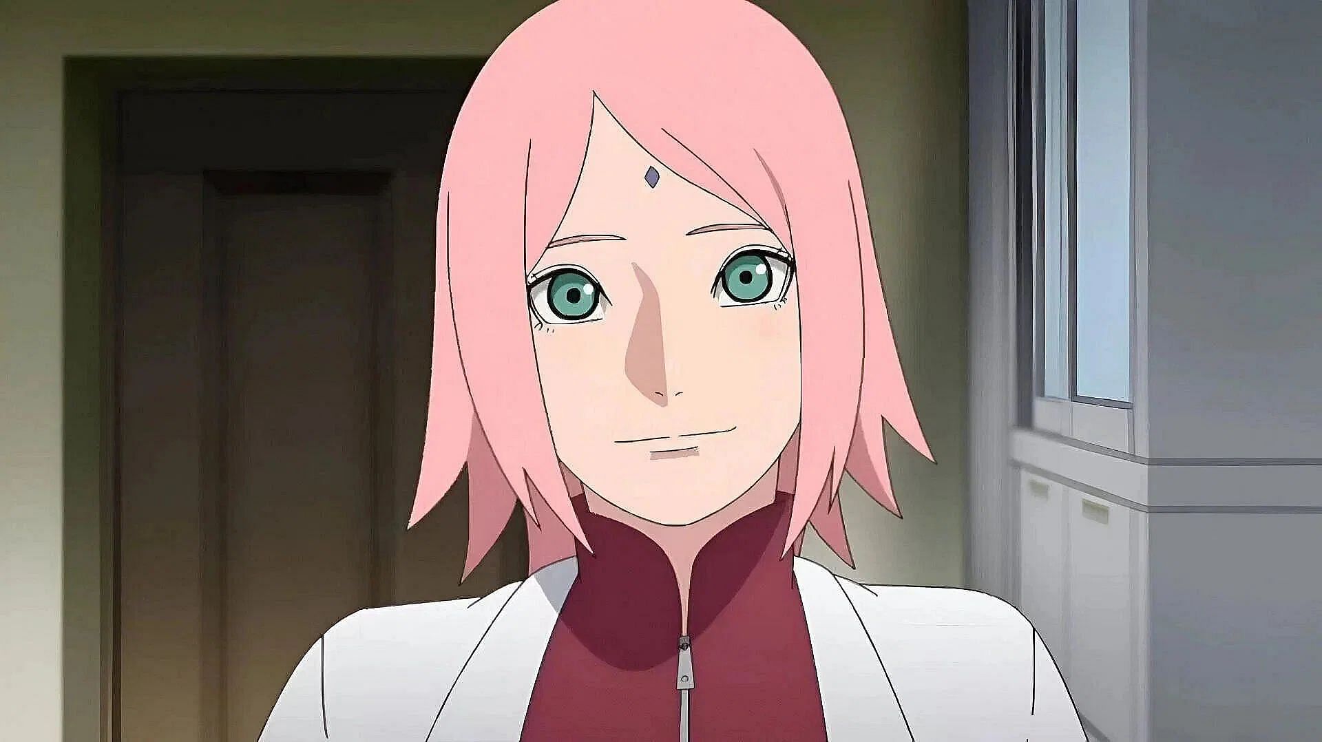 Sakura as shown in the Boruto anime (Image via Studio Pierrot)