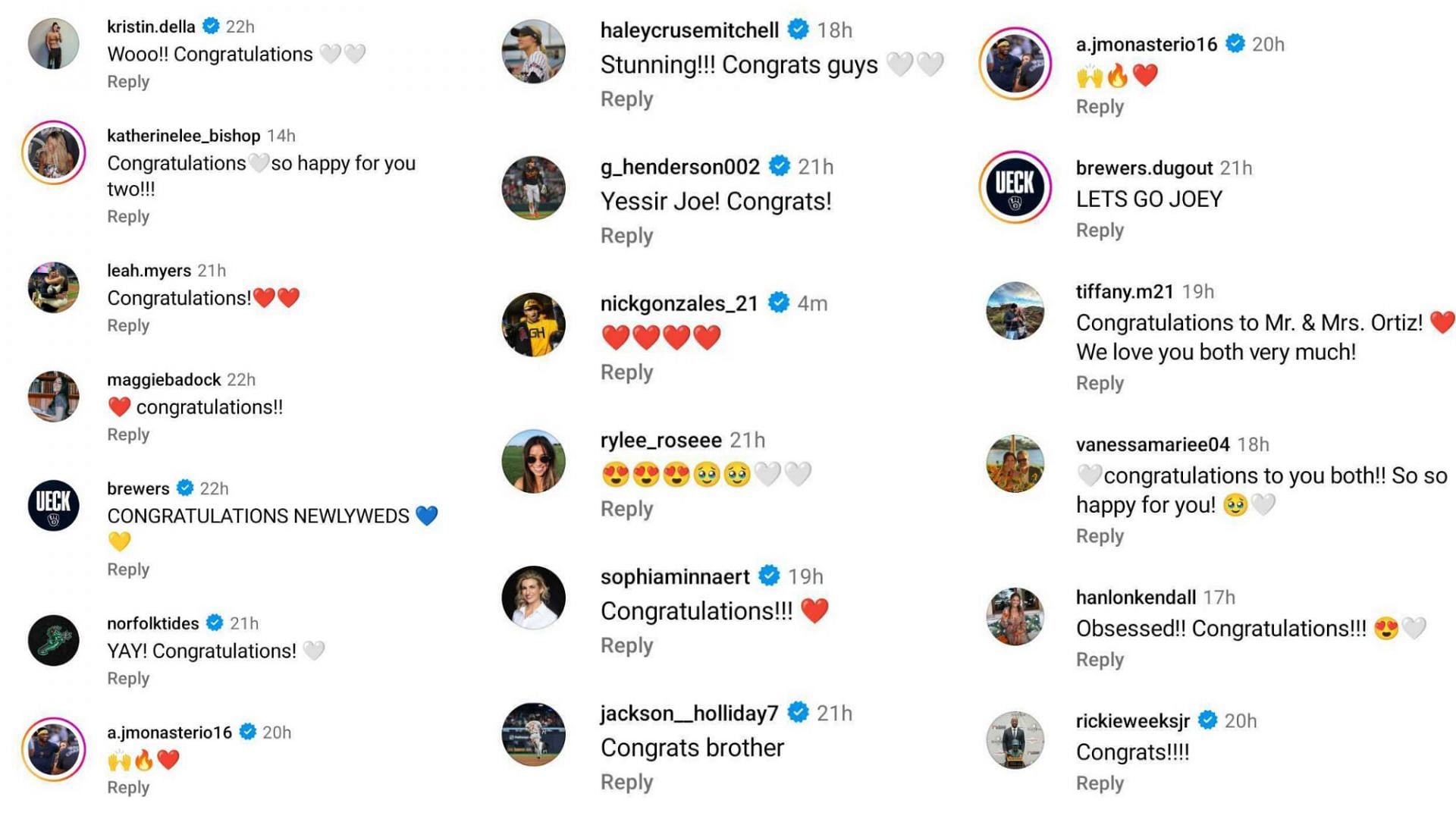 Comments on Joey Ortiz&#039;s Instagram post (image credit: instagram/headhunjoe)