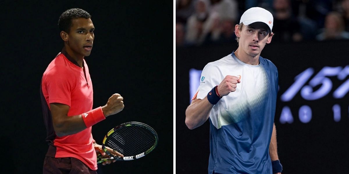 Felix Auger-Aliassime and Alex de Minaur will be in action on Day 2 of the Qatar Open (Image Source: Getty)