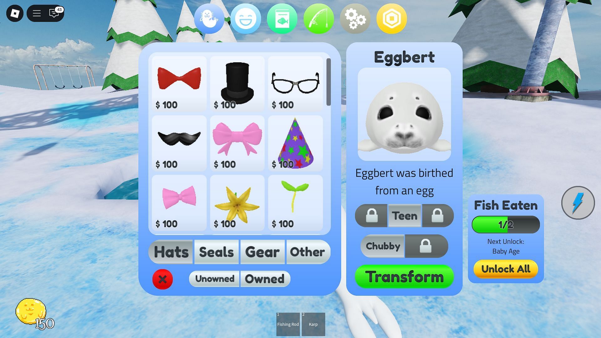 Customization and Growth options (Image via Roblox)