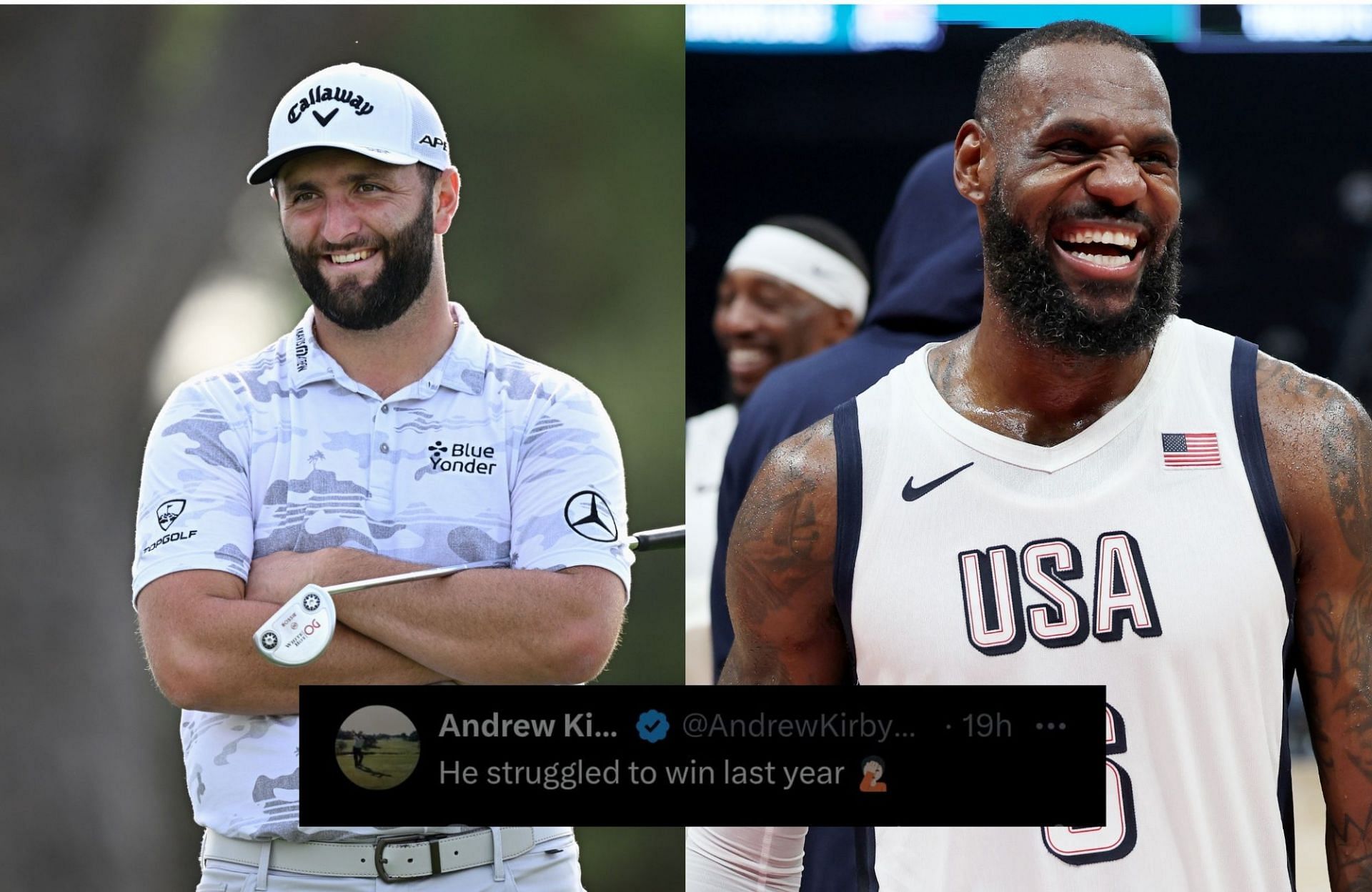 Jon Rahm and LeBron James