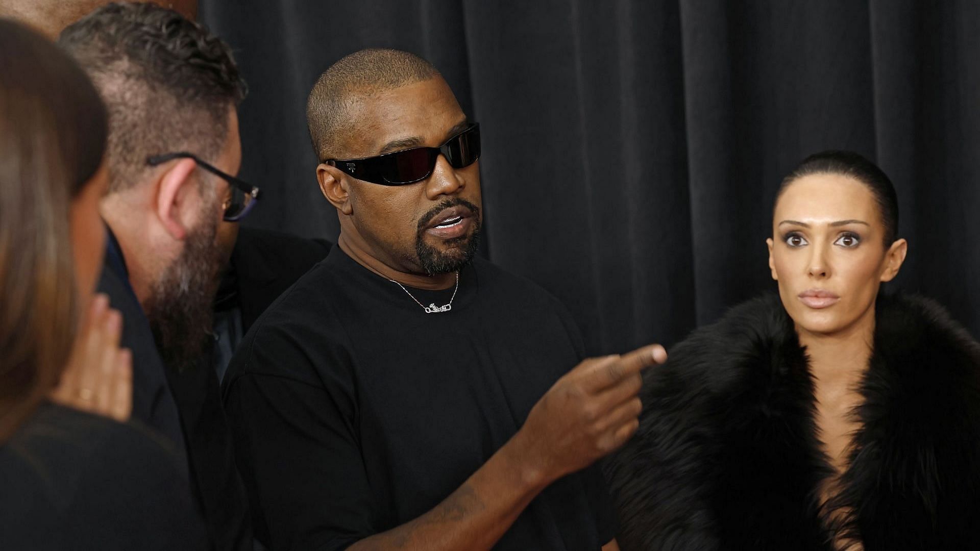 Kanye West and Bianca Censori attend the 67th GRAMMY Awards on February 02, 2025, in Los Angeles, California. (Image via Getty/Frazer Harrison)