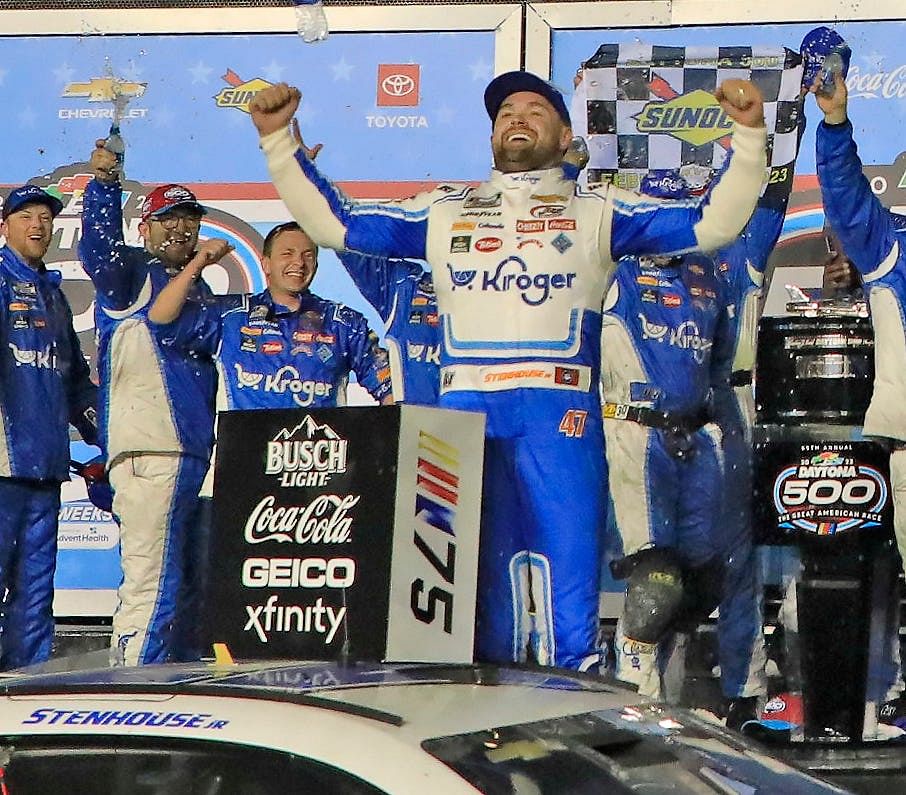 Ricky Stenhouse Jr. wins the Daytona 500 - Source: Imagn