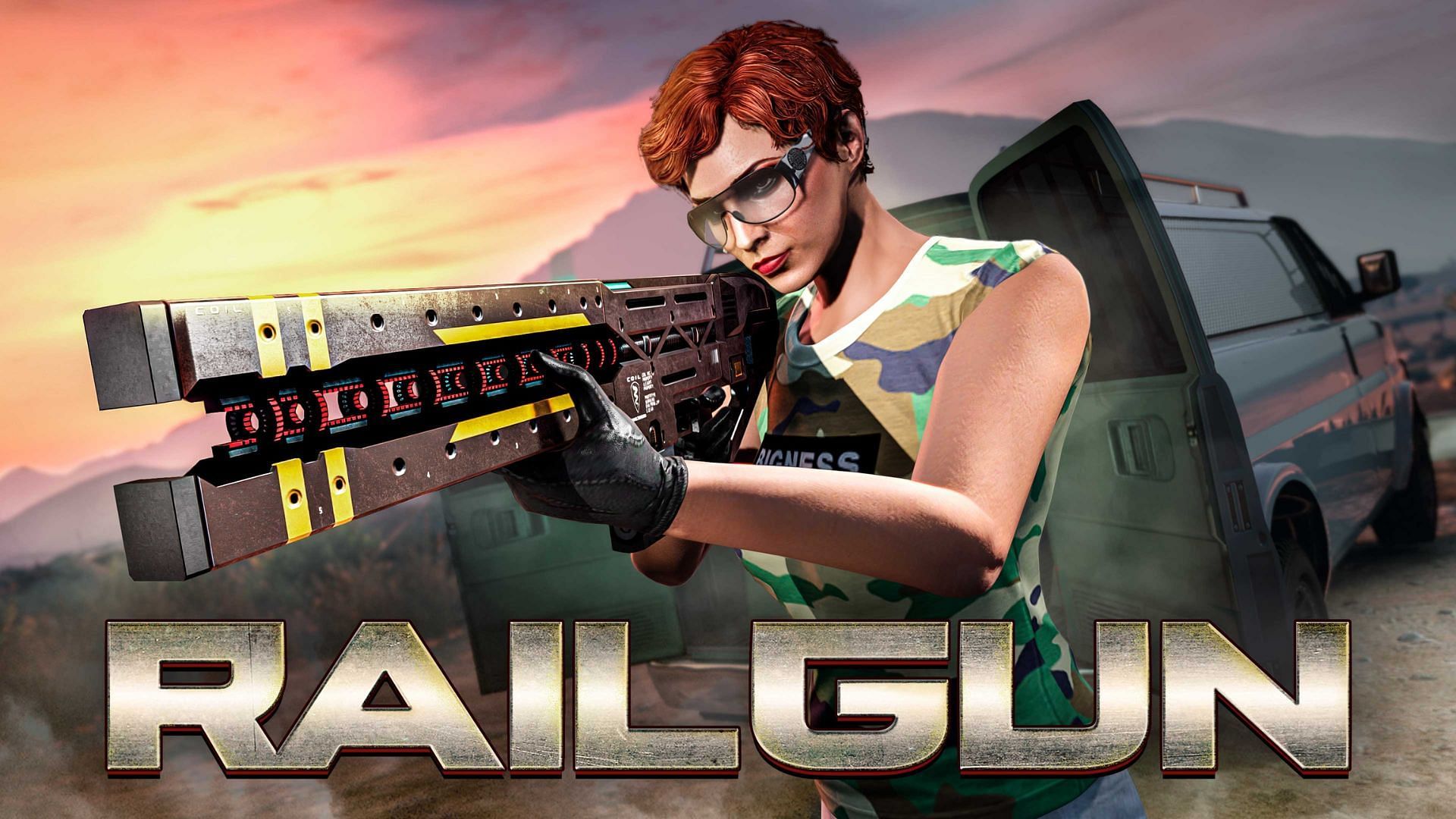 A promotional picture of Railgun (Image via Rockstar Games)