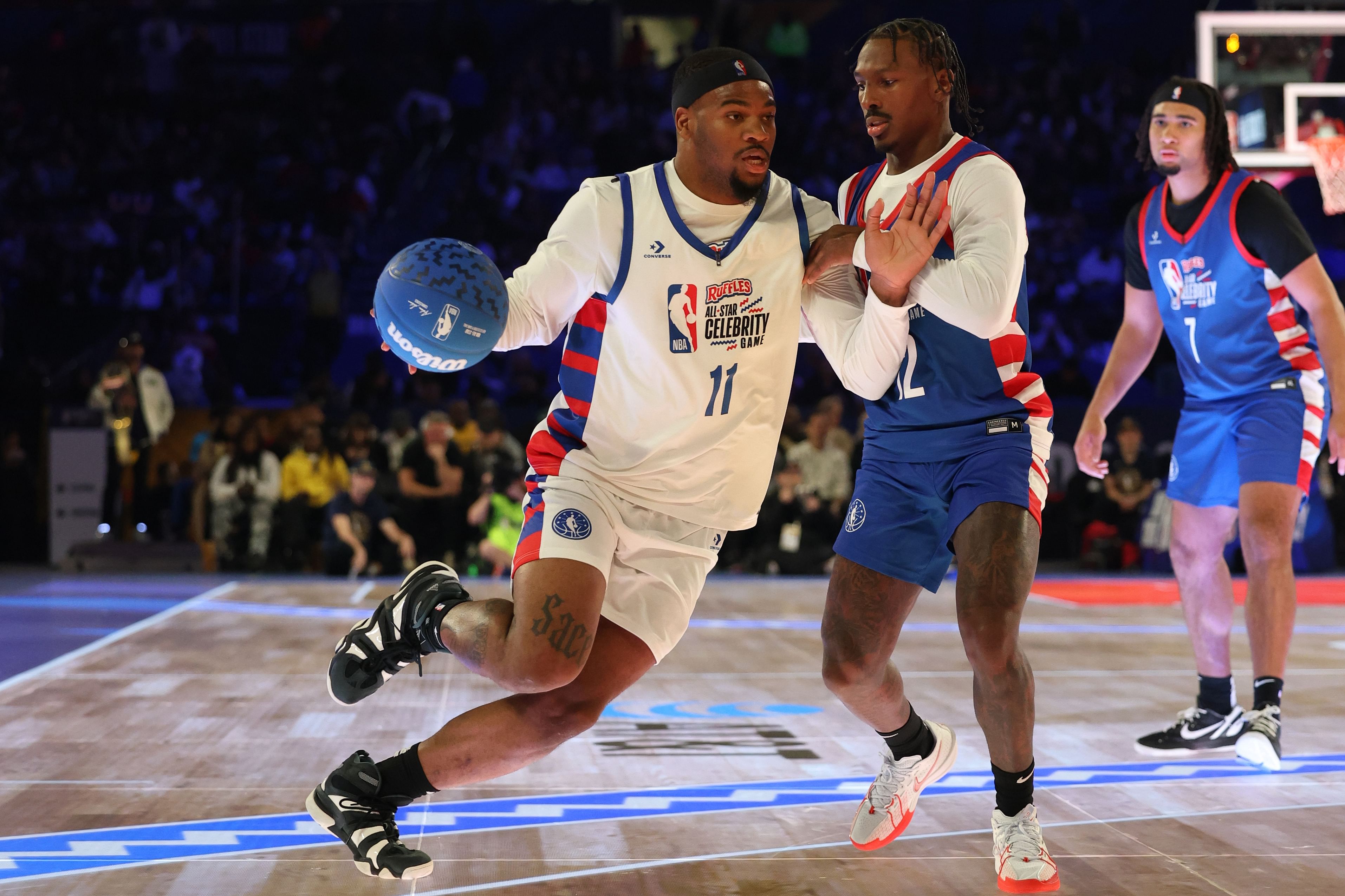 NBA: All Star Celebrity Game-Shannon at Stephen A - Source: Imagn