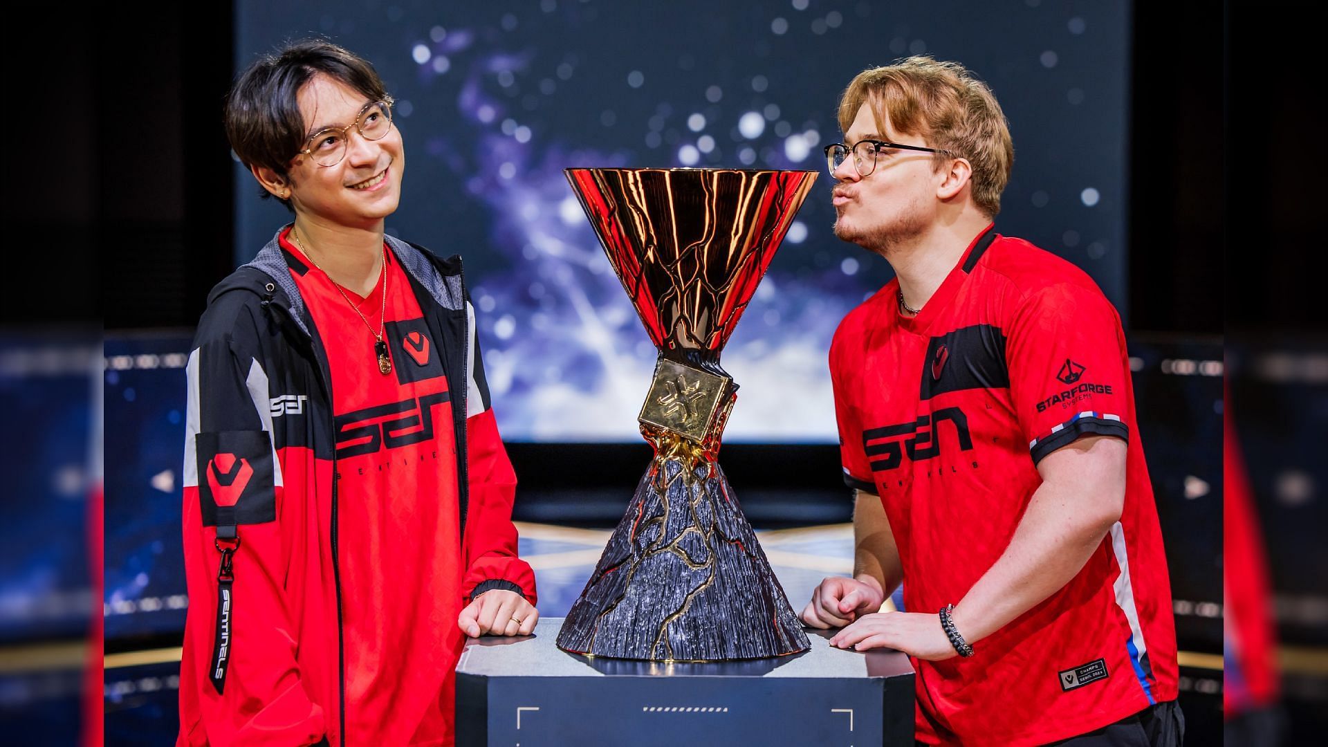 Zellsis and TenZ during Valorant Champions Seoul (Image via Riot Games)