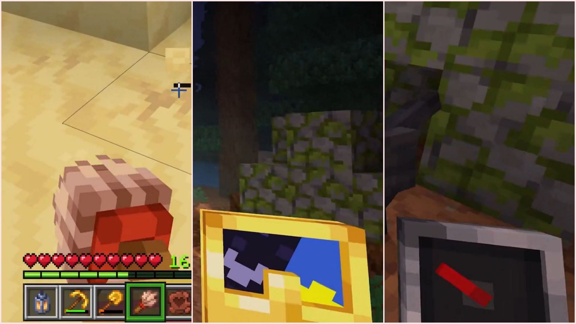 These items will now have new 3D models, different from vanilla models (Image via Mojang Studios || Oreville Studios)