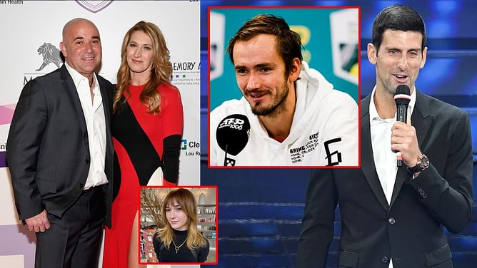 Tennis Trending Pop moments today: Andre Agassi & Steffi Graf's daughter Jaz sorrowfully remembers late dog; Novak Djokovic sends sweet birthday message to Daniil Medvedev