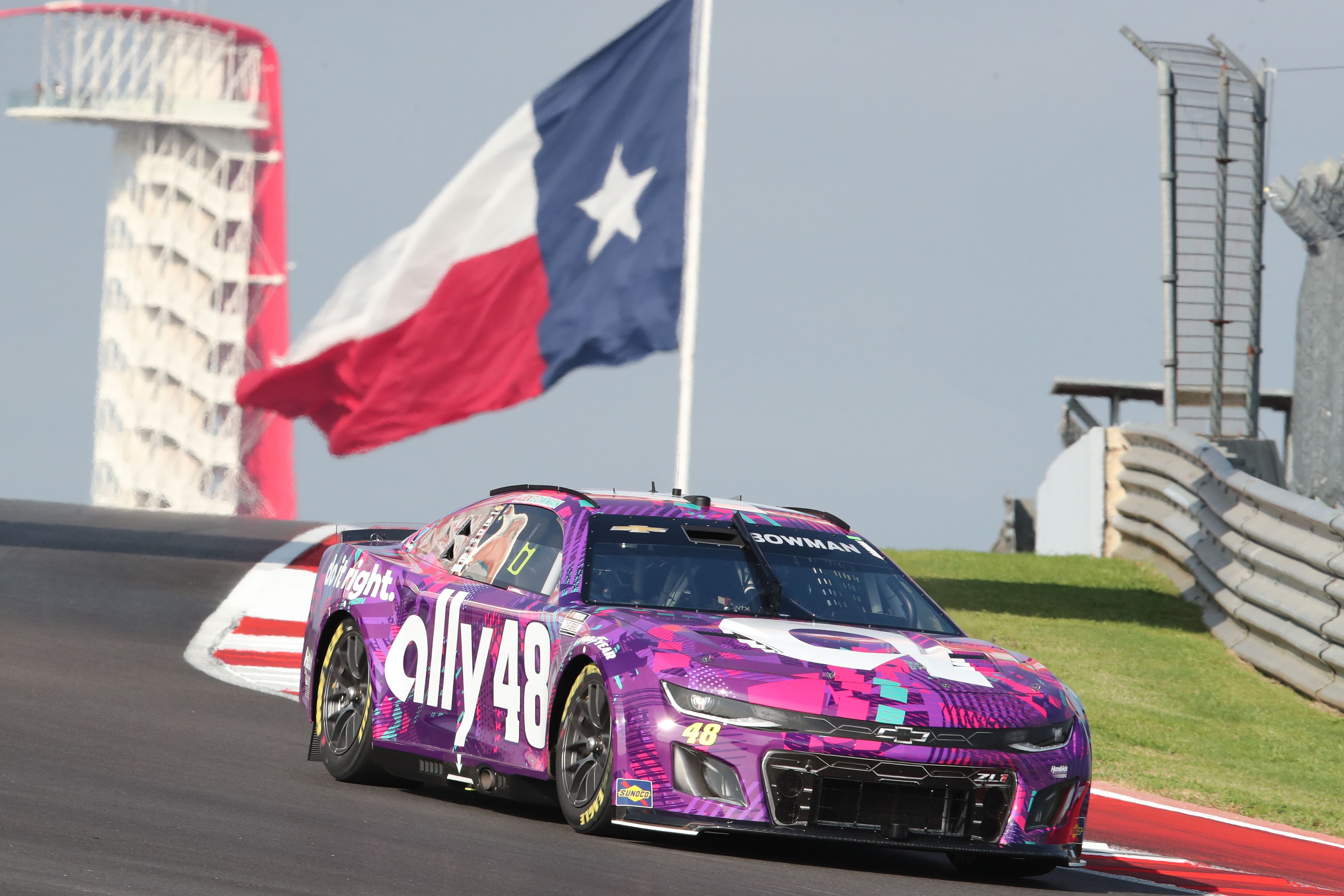 Alex Bowman (48) during practice for the EchoPark Automotive Grand Prix at Circuit of the Americas - Source: Imagn