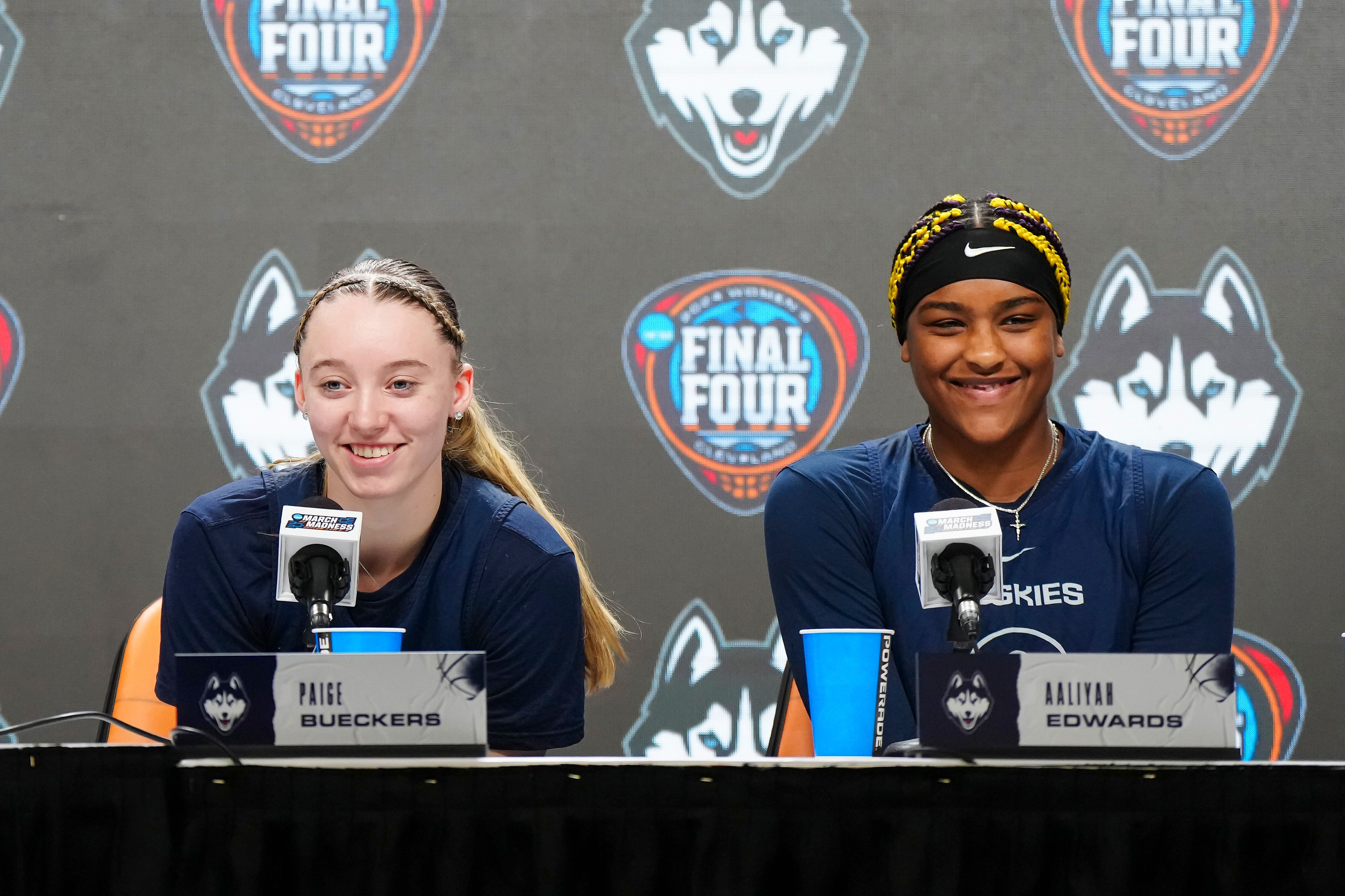 NCAA Womens Basketball: Final Four National Semifinal-UConn Practice - Source: Imagn