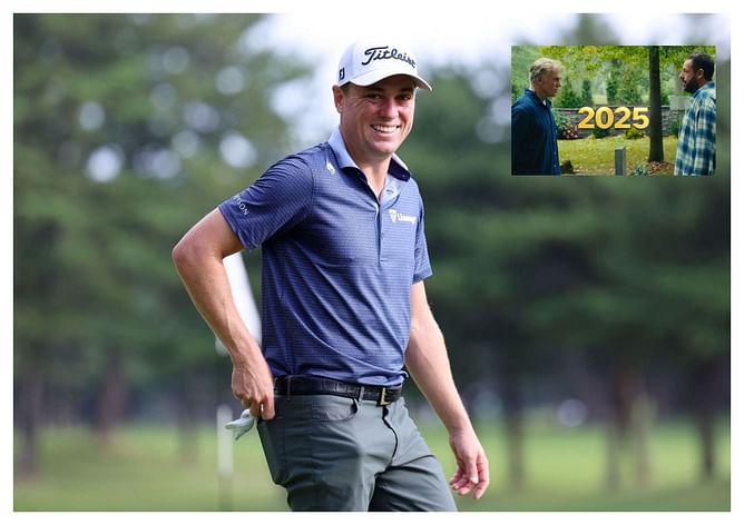 "Literally what we grew up on," - Justin Thomas boldly admits his Happy Gilmore obsession amid sequel cameo