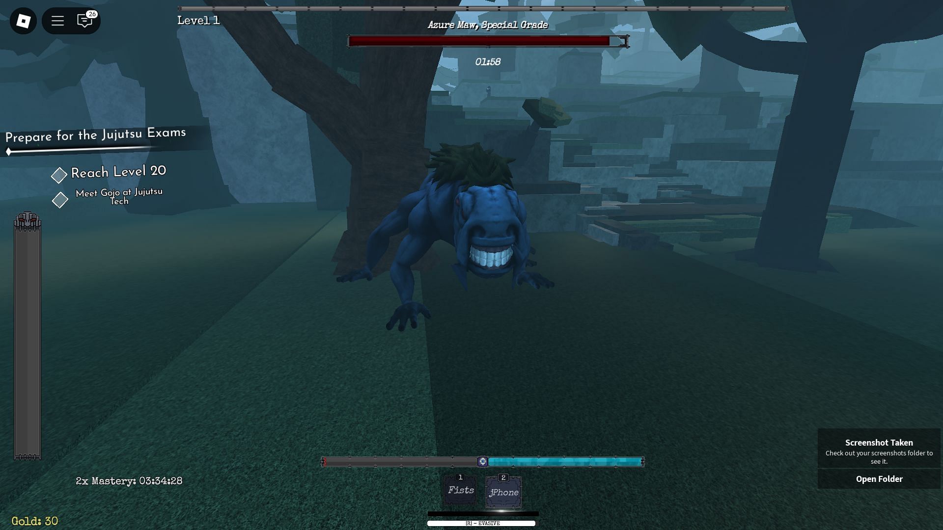 The Azure Maw boss (Image via Roblox)