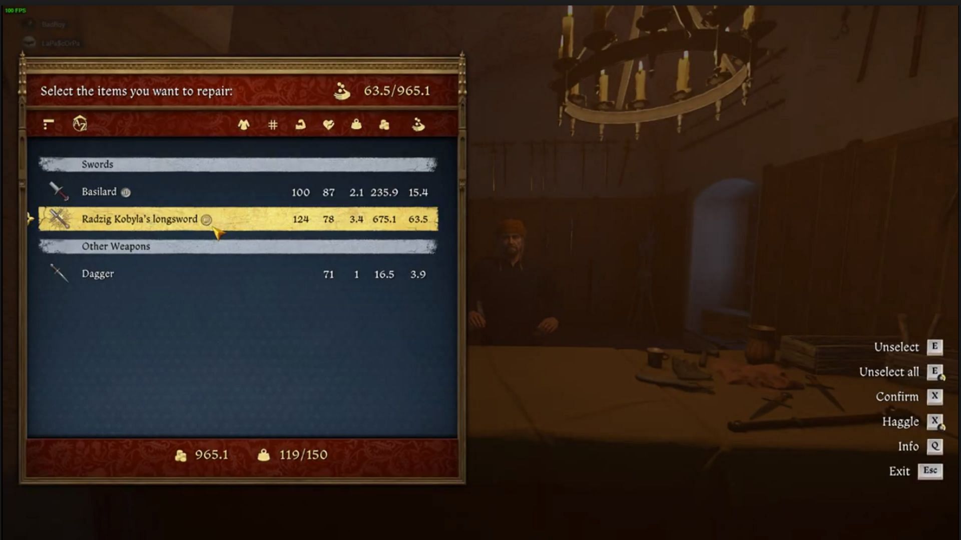 You can repair items from the Blacksmith Shop (Image via Deep Silver)