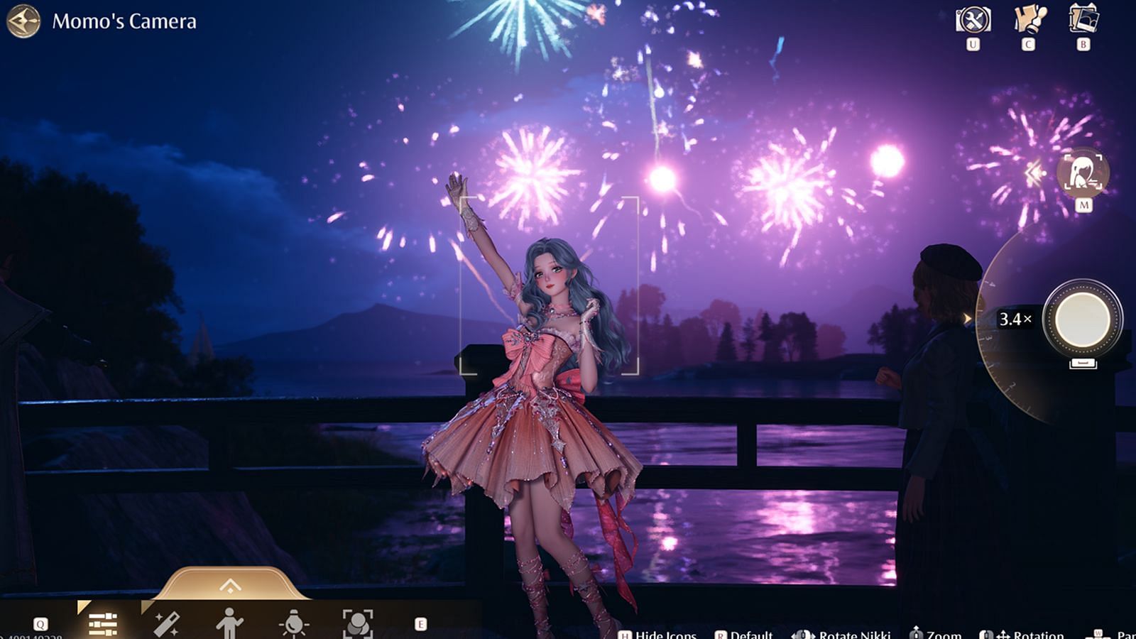 Take a photograph while the grand fireworks show is ongoing (Image via Infold games)