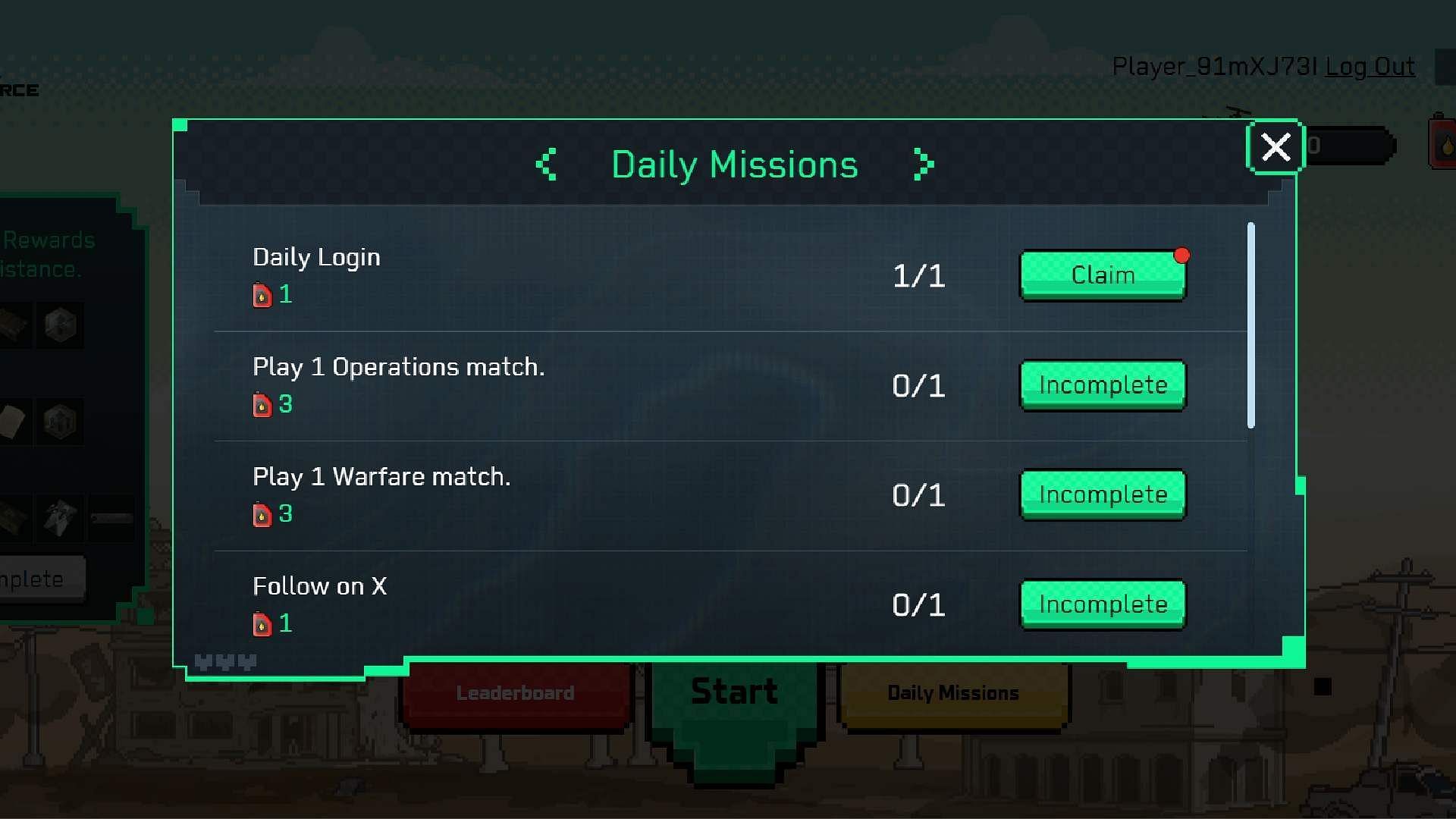 Complete daily missions to collect fuel (Image via TiMi Studio Group)