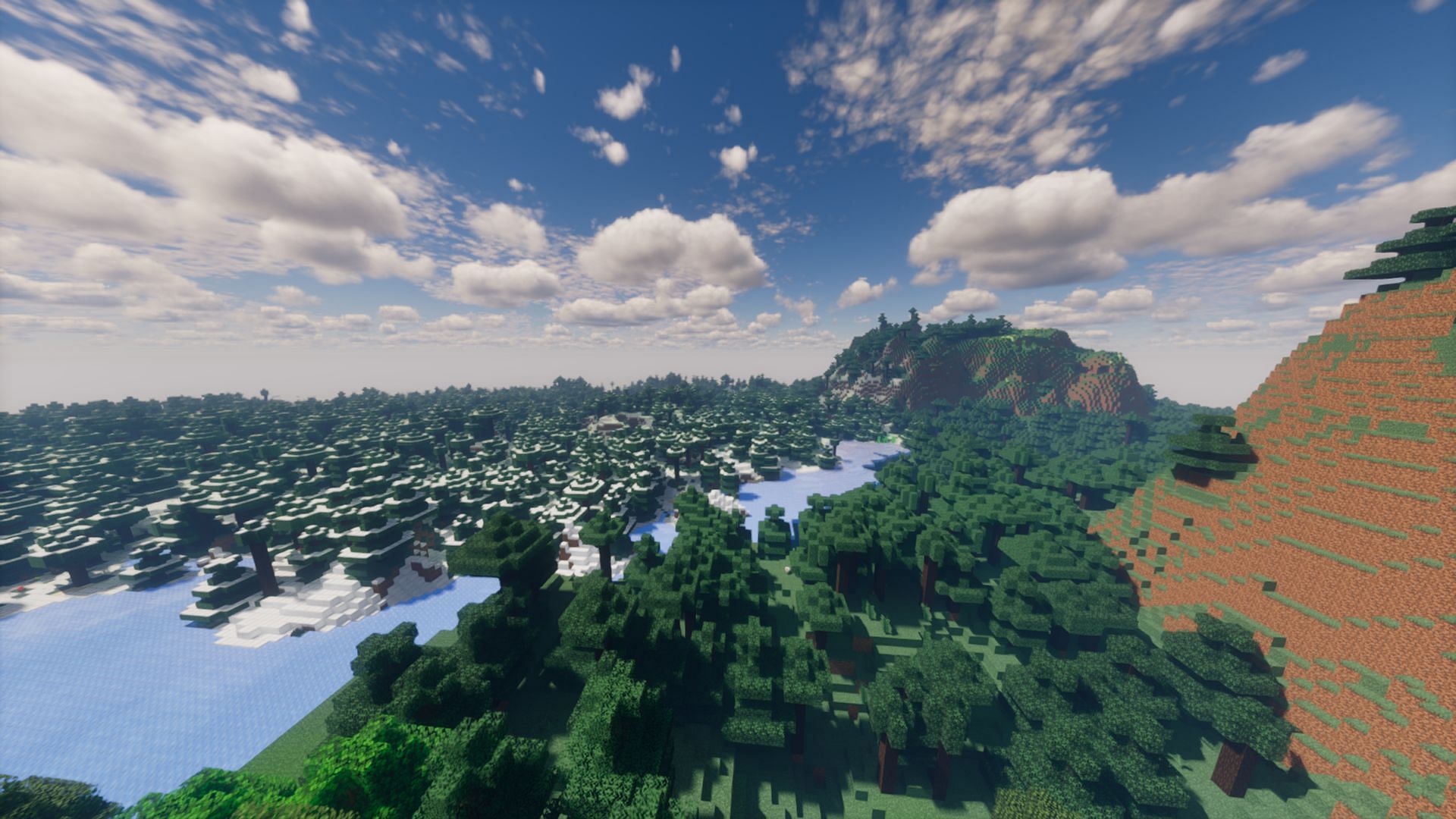 Taigas will receive a major overhaul in the upcoming Minecraft update (Image via Mojang Studios)