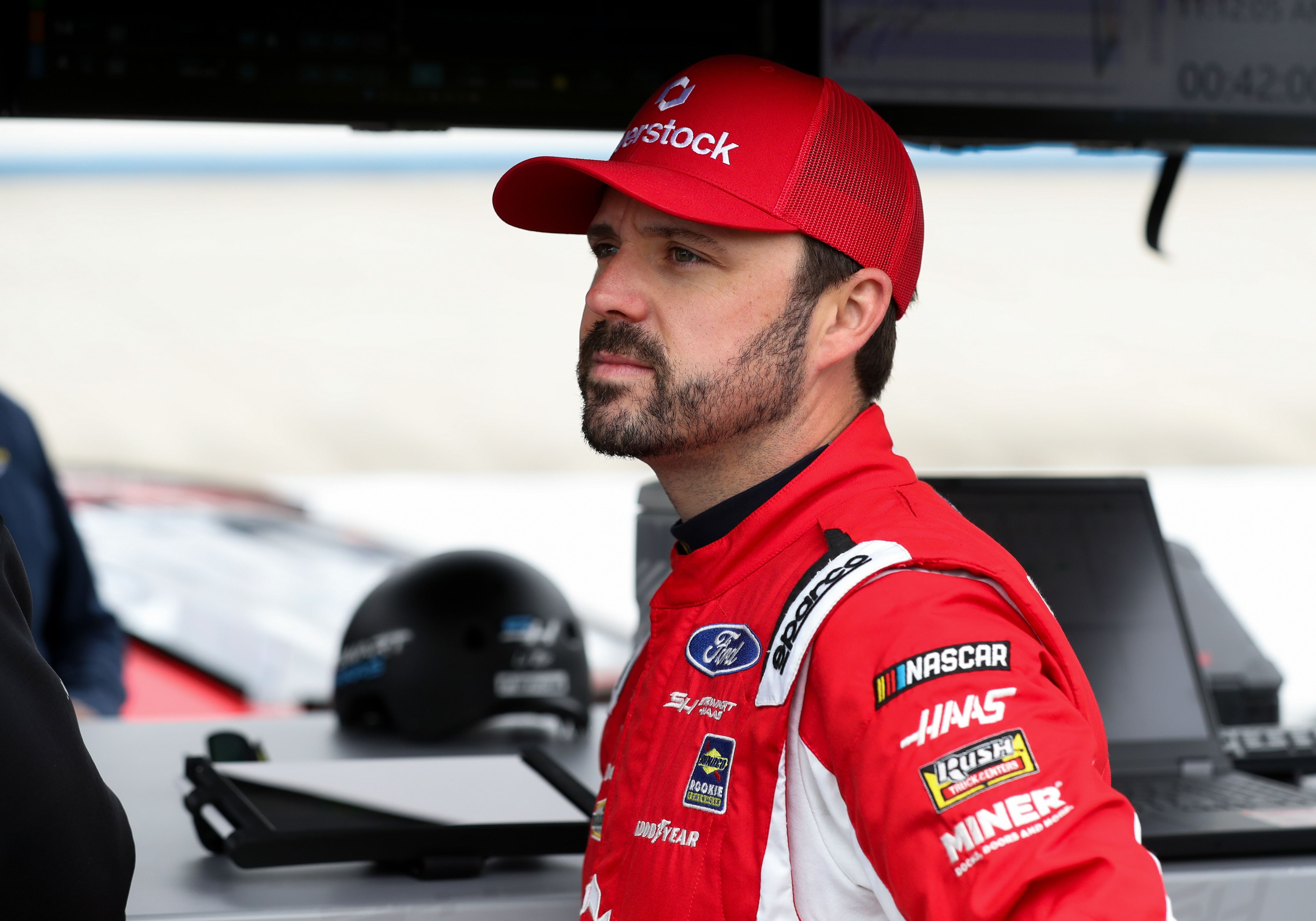 Apr 27, 2024; Dover, Delaware, USA; NASCAR Cup Series driver Josh Berry looks on during practice and qualifying for the Wurth 400 at Dover Motor Speedway. Mandatory Credit: Matthew O