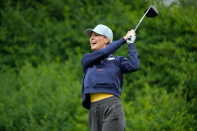 Emotional Amanda Balionis reveals her thrill as her foundation launches golf summer camp: "A massive goal of mine"