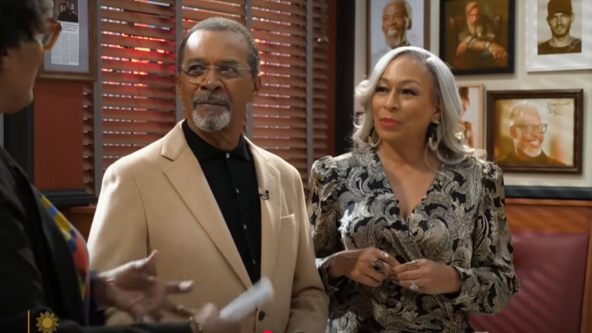 Clifton Davis&nbsp;plays Vernon Dupree, and&nbsp;Tamara Tunie&nbsp;plays Anita Dupree  in&nbsp;Beyond the Gates (Image via YouTube/CBS Sunday Morning)